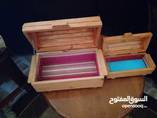  1 صندوق خشب صناعه يدويه جديد عدد 2