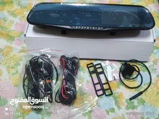  3 مرآة وسطية مع كاميرا أمامية وخلفية للبيع بسعر نهائي 10دنانير.