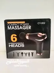  15 جهاز مساج فرد المساج 6 رؤوس و 5 سرعات شحن تدليك مساج الجسم و العضلات رجاج