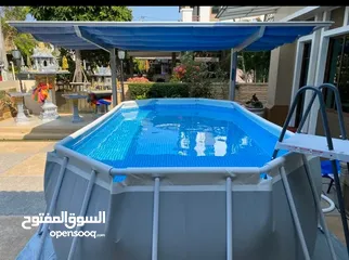  1 مسبح انتكس بيضوي مع كامل ملحقاته