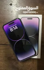  1 أيفون 14 برو 256 قيقا iphone 14 pro  purple 256gb