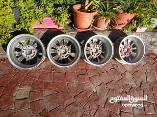  2 جنطات ألومنيوم 14 Aluminium Wheels شبه جديدة