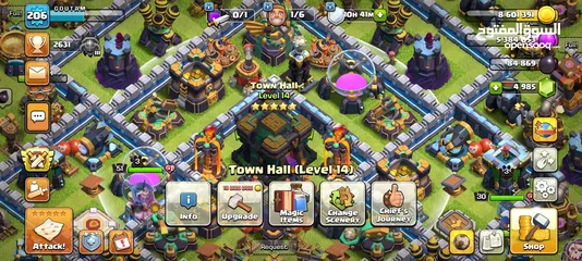  6 CLASH OF CLANS TH14 ACCOUNT FOR SELL