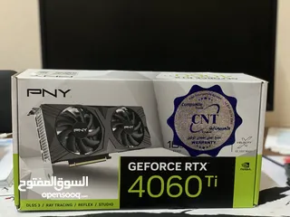  1 كرت pny rtx4060ti 16gb