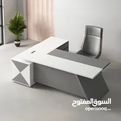  2 مكتب مدير +جانبية +ادراج +طاولة قهوة هديه والتوصيل مجاني