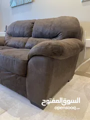  6 Nabuk Fabric Sofa Set (3 piece)