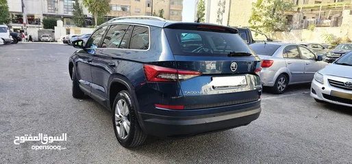  3 سكودا كوديك 2019 فل ابشن بحالة الوكالة دهان الشركة فل الفل سقف بانوراما رنجات اصلية