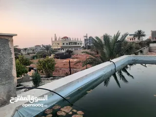  3 بيع ارض مع مزارع وع فبلا ججر
