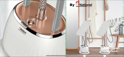  2 مكوى البخار العامودية 2في1 علاقة و طاولة   بأقوى المواصفات و افضل كواليتي مزودة ب ستاند عامودي مزدوج