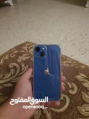  1 ايفون 13 128G مش مفتوح بحاله الوكاله نظيف بطارية 77‎%‎