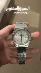  5 ساعه اوديمر بيغت رويال رجالية فاخره و ثقيله فضيه