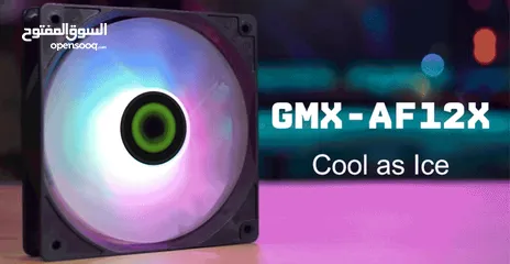  3 مروحة تبريد هوائي جيماكس مضيئة  Gamemax RGB AF12X