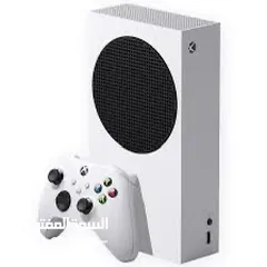  1 جهاز xbox series s اصليه مع يدتين اصليات وحده بلون ابيض واخرى بلون احمر