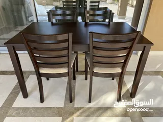  1 Dining Table with 4 Chairs