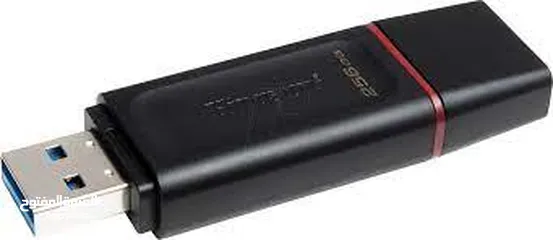  7 Kingston Data Traveler 256GB USB 3.2 Flash Drive فلاشه يو اس بي من كنجستون بحجم 256 جيجا 