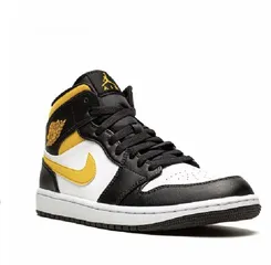  1 Air Jordan 1 Mid "White/Pollen/Black" sneakers original 100%