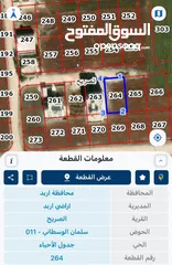  2 قطع ارض للبيع في اربد بالقرب من شارع البتراء