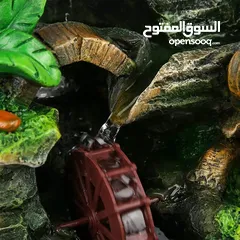  5 نافورة ديكور بمجرى ماء وشلال مضيء أضف لمسة من الهدوء والجمال الطبيعي لبيتك أو مكتبك مع هذا التصميم .