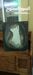  3 عده لوحات كانفس ألوان الأكليرك احجام  45سم  في 50سم لعشاق الرسم