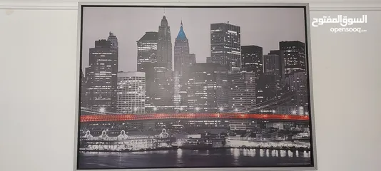  1 للبيع لوحة مدينة نيويورك ولوحة جسر النهر