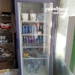  1 ثلاجه عصير وببسي واجها زجاج للعرض سوبر ماركت
