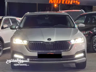  2 سكودا اوكتافيا ستيشن A8 2021 عداد قليل و فحص نخب ، بحالة الوكالة ، إضافات كاملة