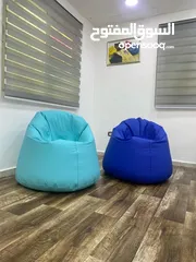  7 بفات بين باق bean bag مقاعد قماش ووتر بروف محشو بوليسترين. خدمة التوصيل لجميع المحافظات