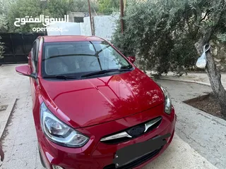  1 هونداي اكسنت 2013 اللون احمر ماتور 16 شاشه فحص 2 جيد  كوشوك جديد ودهان جديد واقتصادي وماتور وقير جيد