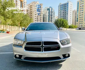 20 A Very Well Maintained DODGE CHARGER 2014 SILVER GCC SXT Edition With Sunroof