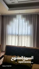  1 sofas set curtains