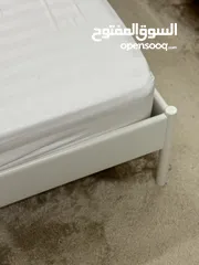  2 Bed & mattress, white, 180x200 cm