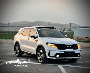  6 كايا سورينتو/2022 فل الفل  فتحة سقف بانوراما  4x4 ///240Hp بنزين + كهرباء  ( Haybrid) 1600cc