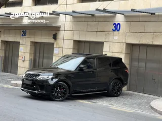  1 رنج روفر سبورت بنزين/ Range Rover sport موديل 2019  فحص كامل فل كامل بحاله الوكاله