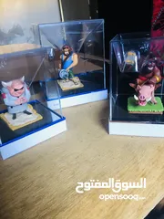  18 مجسمات العاب سوبر سيل و كلاش اف كلانس نادره و اصلية من الشركة نفسها