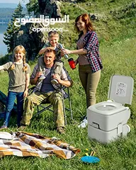  1 تواليت لكبار السن يحتوي المرحاض على خزان مياه علوي وخزان صرف حلول طبية Portable Toilet مرحاض متنقل