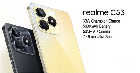  2 جديد ريلمي متوفر Realme C53 16GB-256GB لدى سبيد سيل ستور