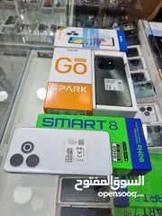  2 مستعمل ايام smart 8 و Go 2024 رام 6 ججيا 64 و 128 أغراضة والكرتونه متوفر توصيل