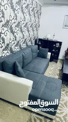  1 Sofa L- shape come bed (Home Center)