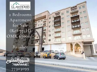  1 Beautiful 2 BR apartment for sale in Bosher Ref: 772H