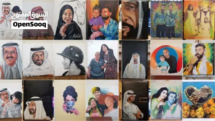  8 أنا فنان محترف متخصص في البورتريه  I am a professional artist specializing in portrait drawing