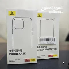  2 Baseus Premium i phone 15 pro case and screen guard
