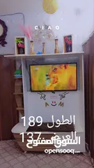  2 بوفيه تلفزيون بحالة جيدة