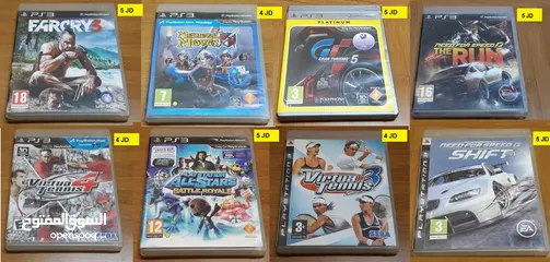  7 سيديات بلايستيشن 3 للبيع  Playstation 3 games for sale