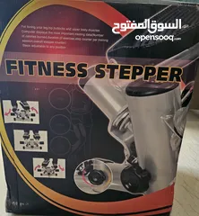  1 جهاز لياقة بدنية للخطوات مع احبال مقاومة - - Fitness Stepper Machine with Resistance Bands