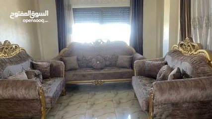  2 كنب غرفة ضيوف للبيع 9مقاعد جديد