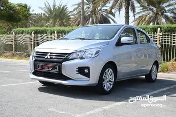  3 0% DP - ORINGINAL PAINT - MITSUBISHI ATTRAGE 2021 - LOW MILEAGE - GCC SPECS - FIRST OWNER