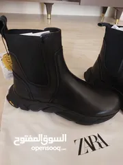  6 ZARA BLACK ANKLE BOOTS 2024 NEW.