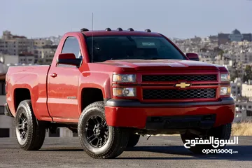  1 شيفروليه سلفرادو موديل 2015 غمارة بحالة ممتازة 4X4 فحص كامل Single Cav !!