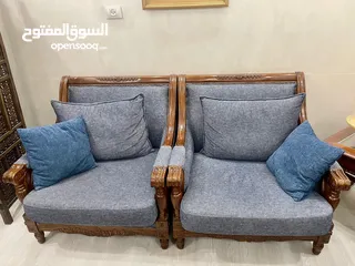  2 طقم كنبات مع طاولات