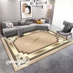  7 سجاد 3D مودرن مانع للانزلاق حجم كبير